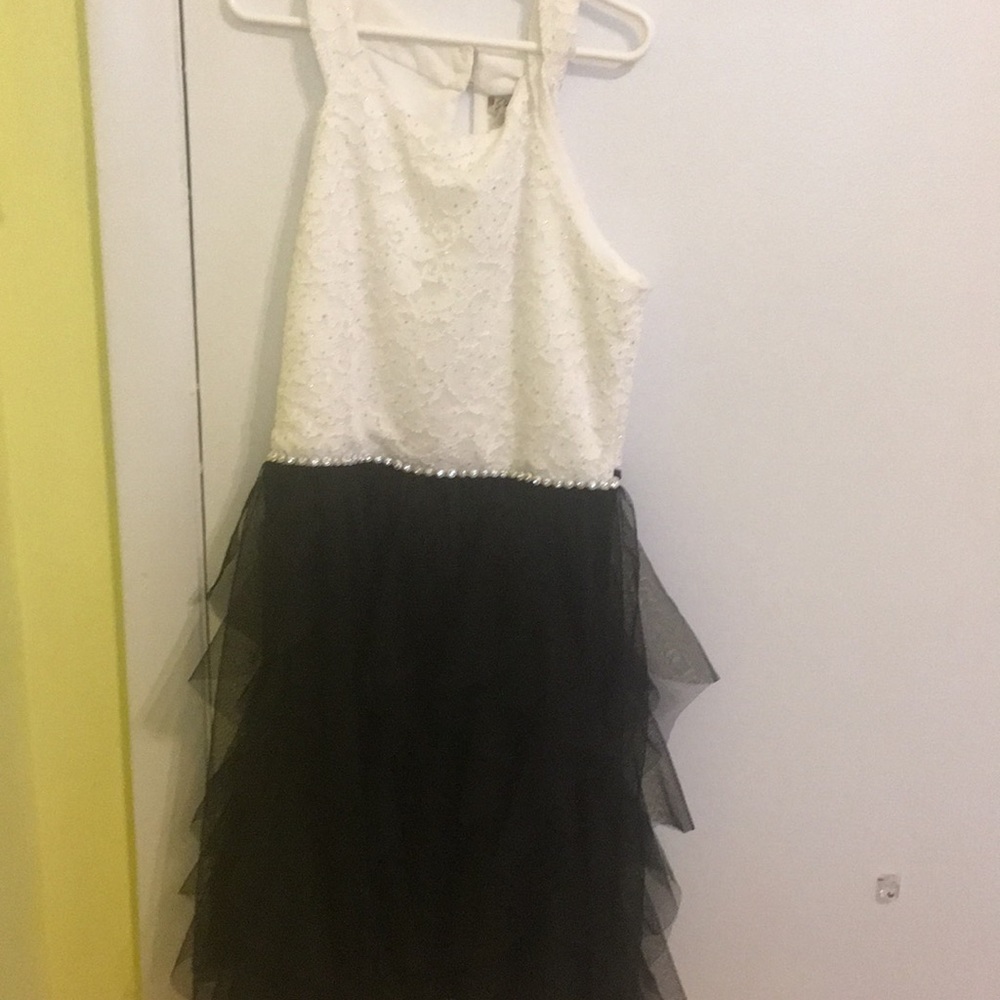 Black and white dress